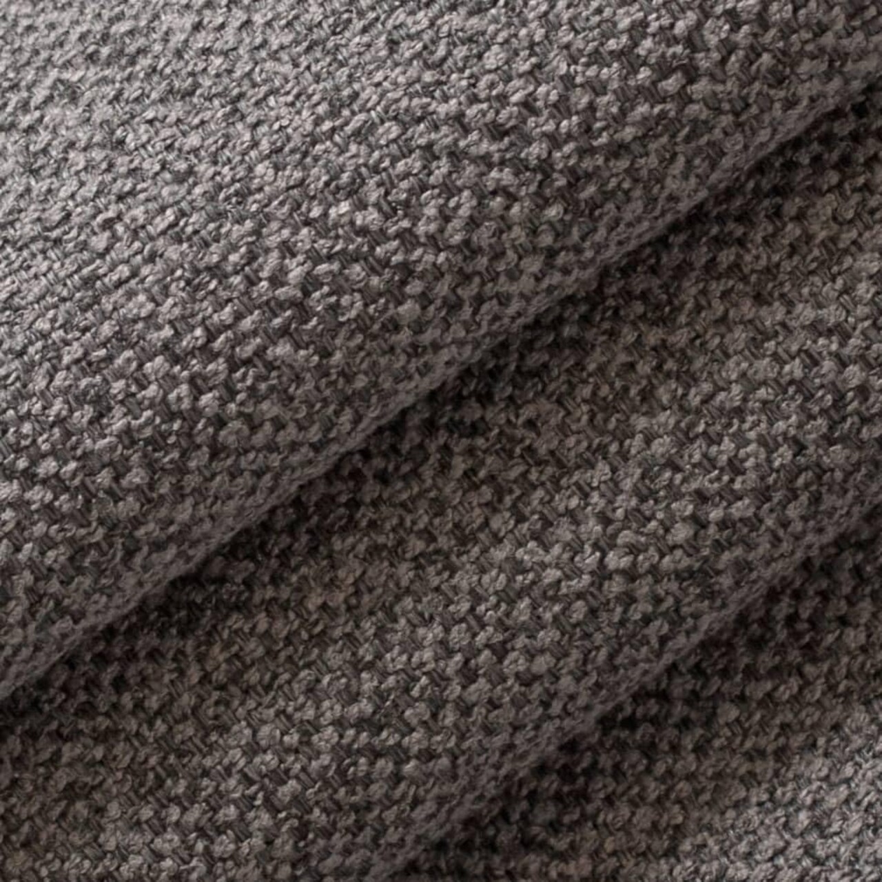 Grey Fade Resistant Plain Textured Upholstery Fabric by The Yard - SKU: Charger Lead